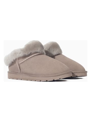 NICEBAY Leren winterboots "Gitsuko" lichtgrijs