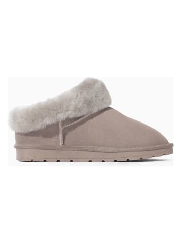 NICEBAY Leren winterboots "Gitsuko" lichtgrijs