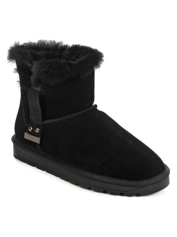 NICEBAY Leren winterboots "Labia" zwart