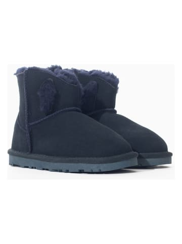 NICEBAY Leder-Winterboots "Lust" in Dunkelblau