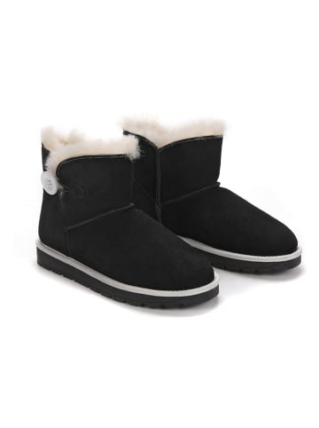 NICEBAY Leren boots "Leetika" zwart/wit