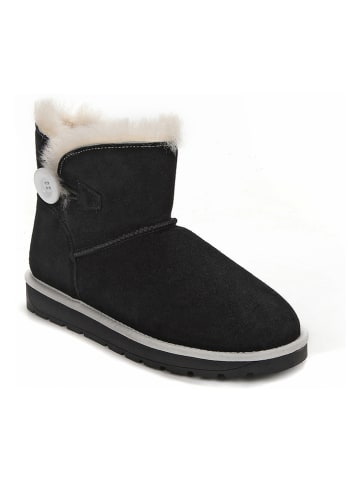 NICEBAY Leren boots "Leetika" zwart/wit