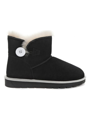 NICEBAY Leren boots "Leetika" zwart/wit