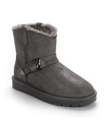 NICEBAY Leren winterboots "Wissal" grijs