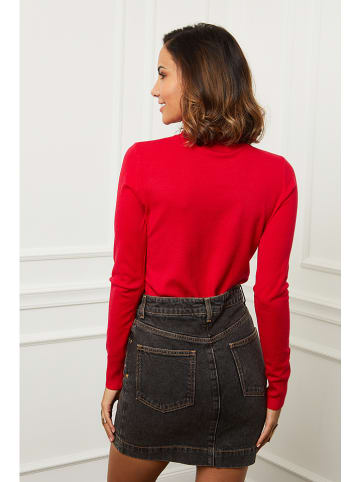 Soft Cashmere Rollkragenpullover in Rot