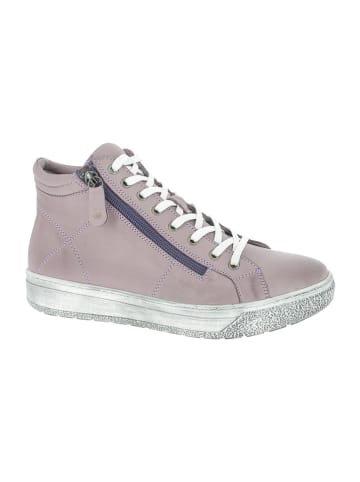 Andrea Conti Skórzane sneakersy w kolorze fioletowym