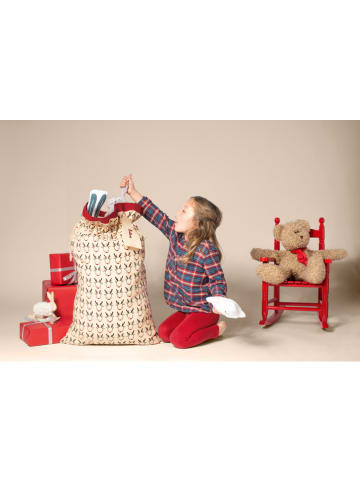 Linvosges Opbergbuidel beige/rood