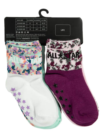 Converse 6er-Set: ABS-Socken in Rosa/ Lila
