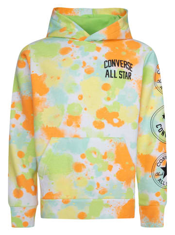Converse Hoodie in Grün/ Orange