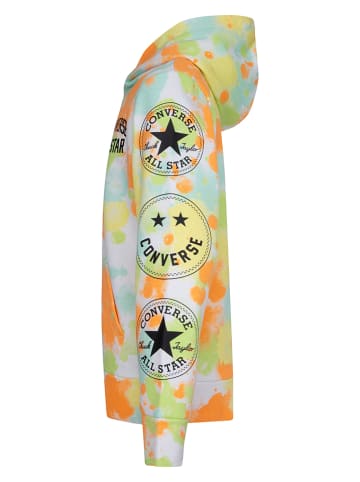 Converse Hoodie in Grün/ Orange