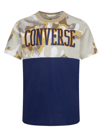 Converse Shirt donkerblauw/beige