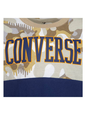 Converse Shirt in Dunkelblau/ Beige