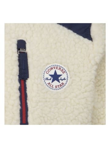 Converse Fleecejacke in Creme