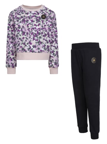 Converse 2-delige outfit paars/zwart