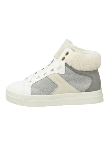 Gant Leder-Sneakers "Avona" in Weiß/ Beige/ Grau