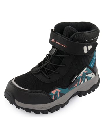 Alpine Pro Botki "Colemo" w kolorze czarnym ze wzorem