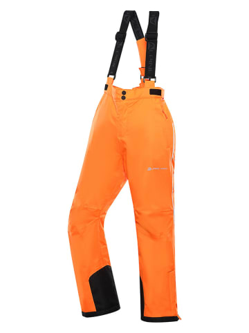 Alpine Pro Spodnie narciarskie "Lermono" w kolorze jaskrawopomarańczowym