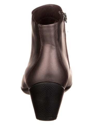 Ecco Leder-Ankle-Boots in Bronze