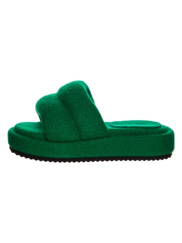 kitz-pichler Pantoffels "Fluffy" groen