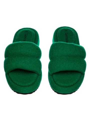 kitz-pichler Pantoffels "Fluffy" groen