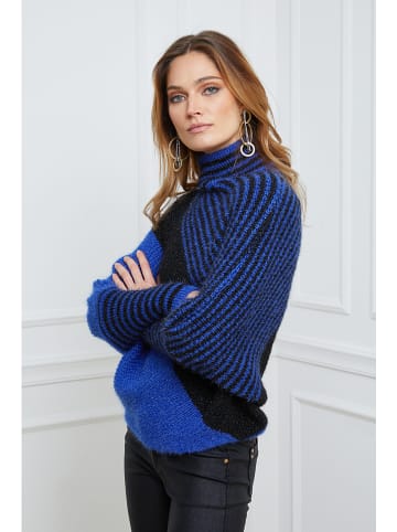 Joséfine Sweter "Karina" w kolorze czarno-niebieskim