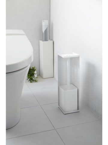 Yamazaki Toilettenpapierhalter "Tower" in Weiß - (B)11,5 x (H)38,5 x (T)11,5 cm