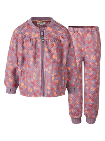racoon 2-delige outfit "Quincy" paars/rood/oranje
