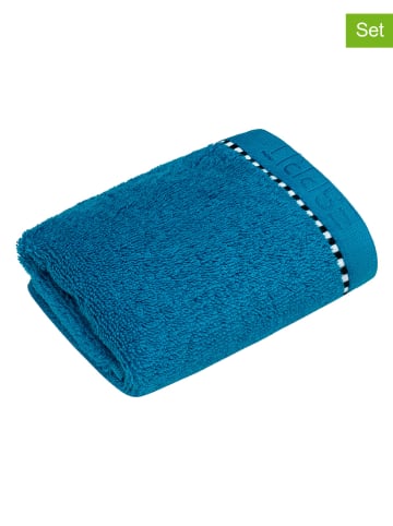 ESPRIT 6er-Set: Waschlappen "Box Solid" in Blau