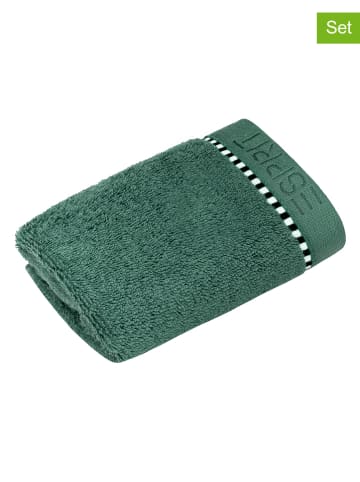 ESPRIT 6er-Set: Seiftücher "Box Solid" in Grün