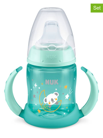 NUK Trinklernflasche "First Choice - Glow" in Grün - 150 ml