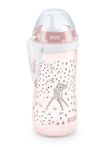 NUK Drinkfles "Kiddy Cup Bambi" lichtroze - 300 ml