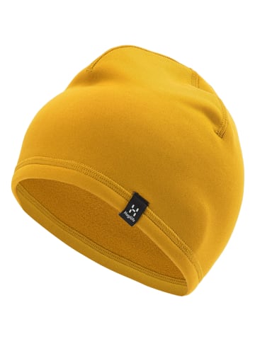 Haglöfs Czapka beanie "Betula" w kolorze musztardowym