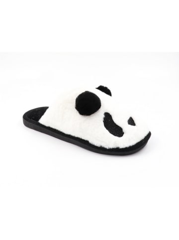 Confly Pantoffels zwart/wit