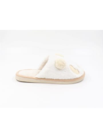 Confly Pantoffels beige/wit