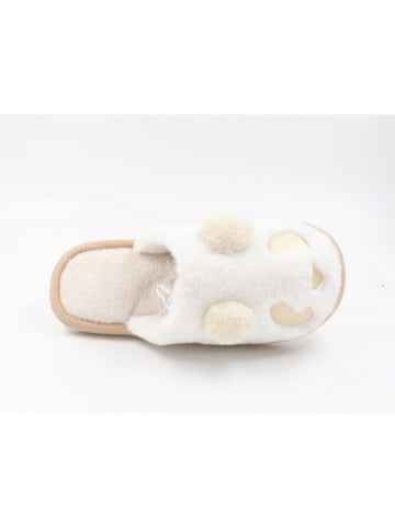 Confly Pantoffels beige/wit