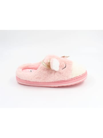 Confly Pantoffels lichtroze/crème