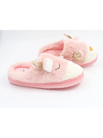 Confly Pantoffels lichtroze/crème