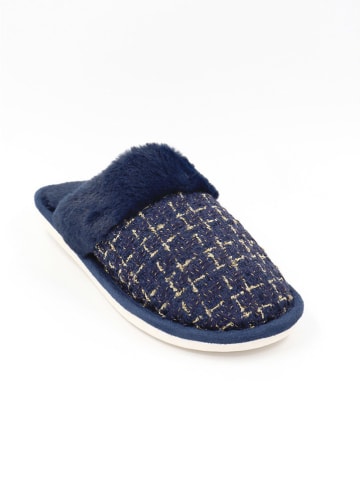 Confly Pantoffels donkerblauw