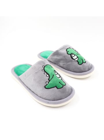 Confly Pantoffels grijs/groen