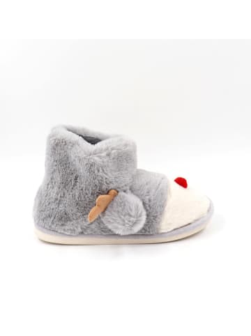 Confly Pantoffels lichtgrijs/crème