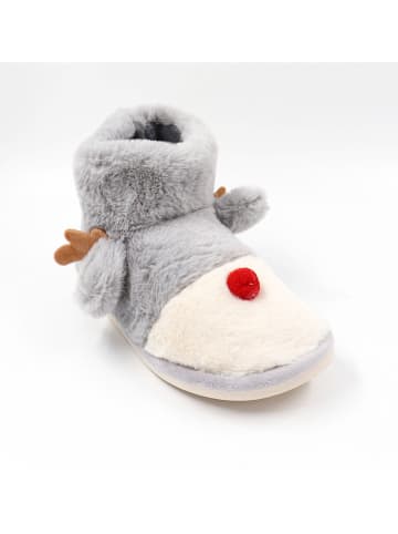 Confly Pantoffels lichtgrijs/crème