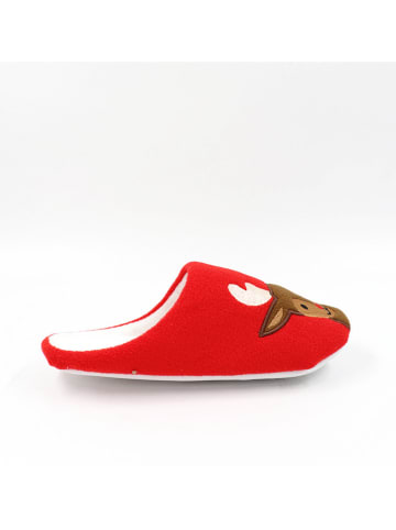 Confly Hausschuhe in Rot/ Bunt