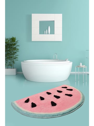 Colourful Cotton Badmat lichtroze