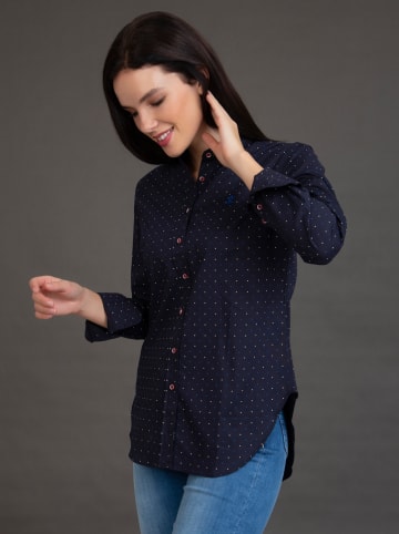 SIR RAYMOND TAILOR Blouse "Puca" donkerblauw