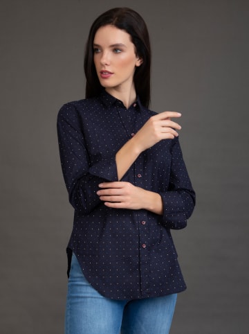 SIR RAYMOND TAILOR Blouse "Puca" donkerblauw