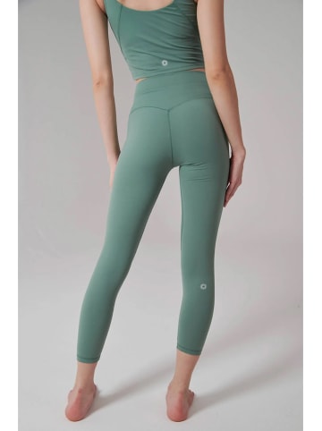 Onamaste Legginsy sportowe w kolorze zielonym