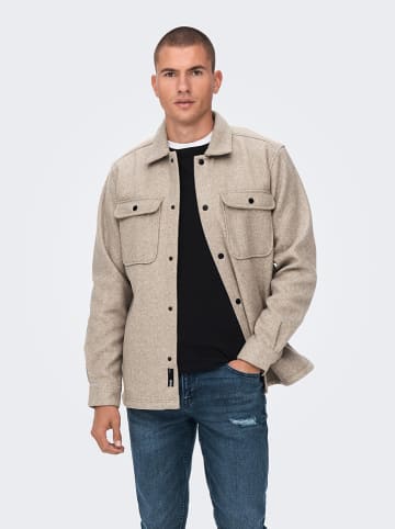 ONLY & SONS Hemd "Ash" in Beige