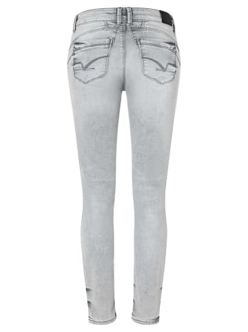 Timezone Spijkerbroek "Sanya" - skinny fit - lichtgrijs