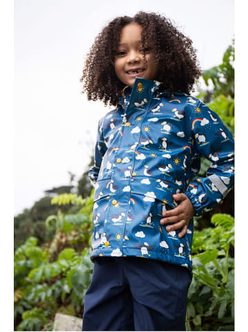 Frugi Regenjacke in Blau/ Gelb