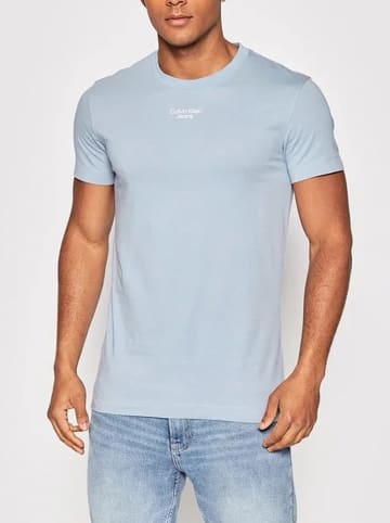 Calvin Klein Koszulka w kolorze błękitnym
